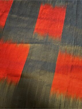 Laotian Raw silk scarf purchased in Luang Prabang in 2017-hand made